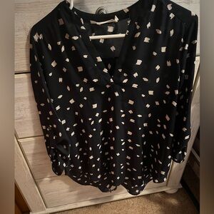 Lush Warren Split Neck Blouse